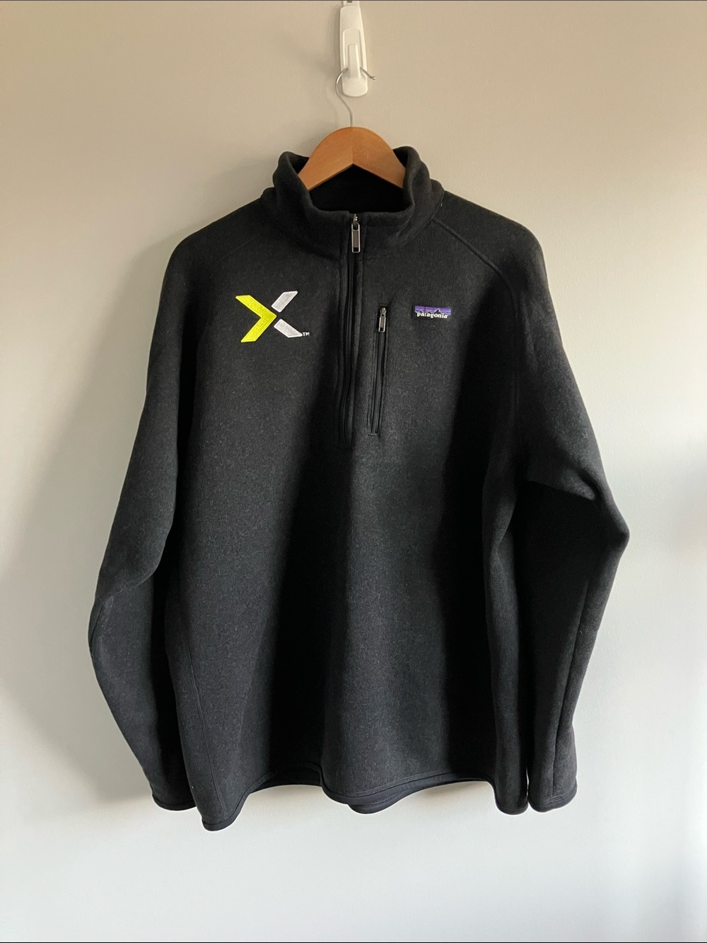 Patagonia Men’s size XXL Better sweater Black Half-Zip Fleece Pullover